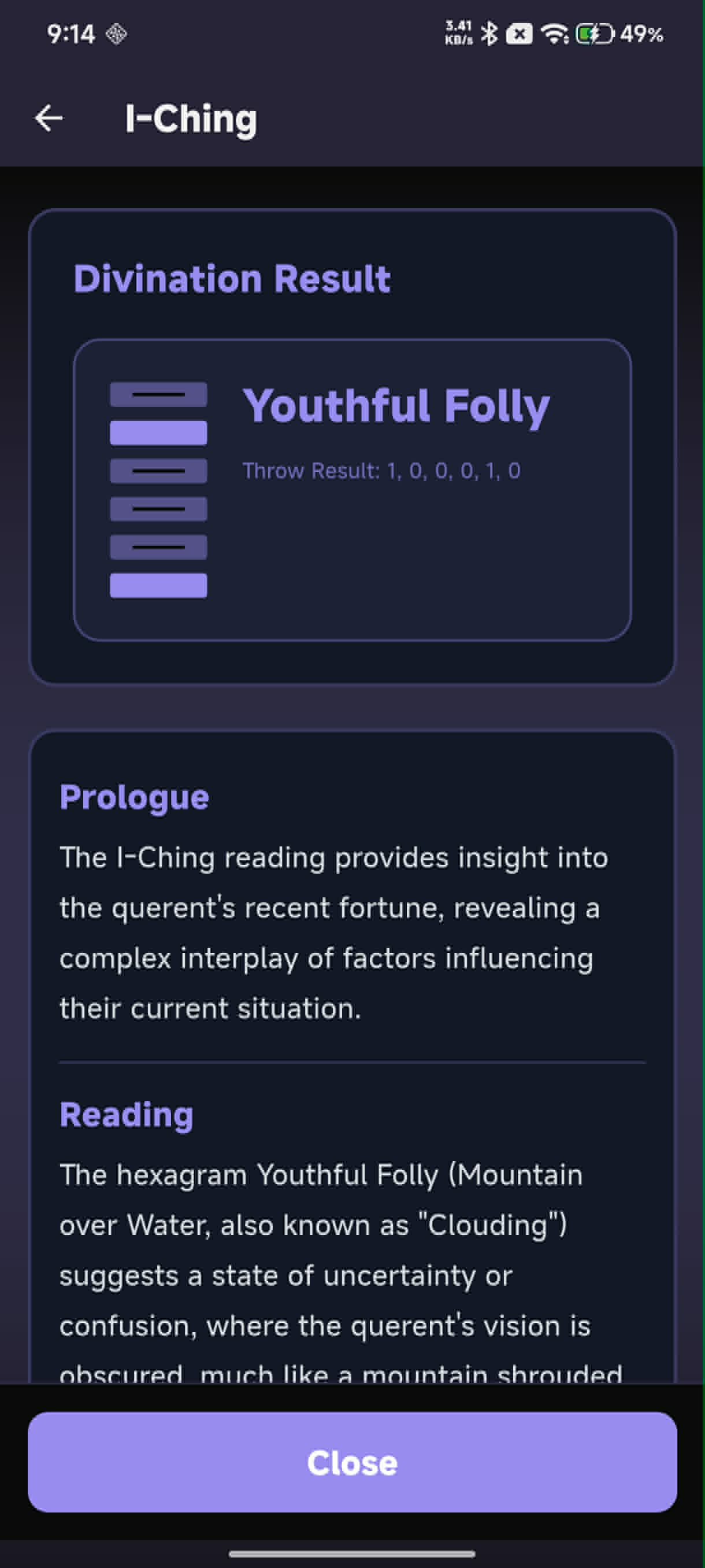 I-Ching result