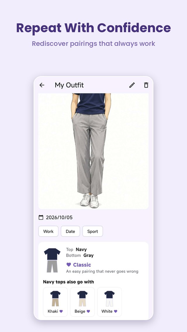 My Outfit detail